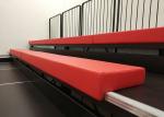 Sport Facilities Retractable Grandstands Seating HDPE / Upholstery Material