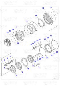 Quality Hydraulic Excavator Swing Motor Travel Drive Motor wholesale