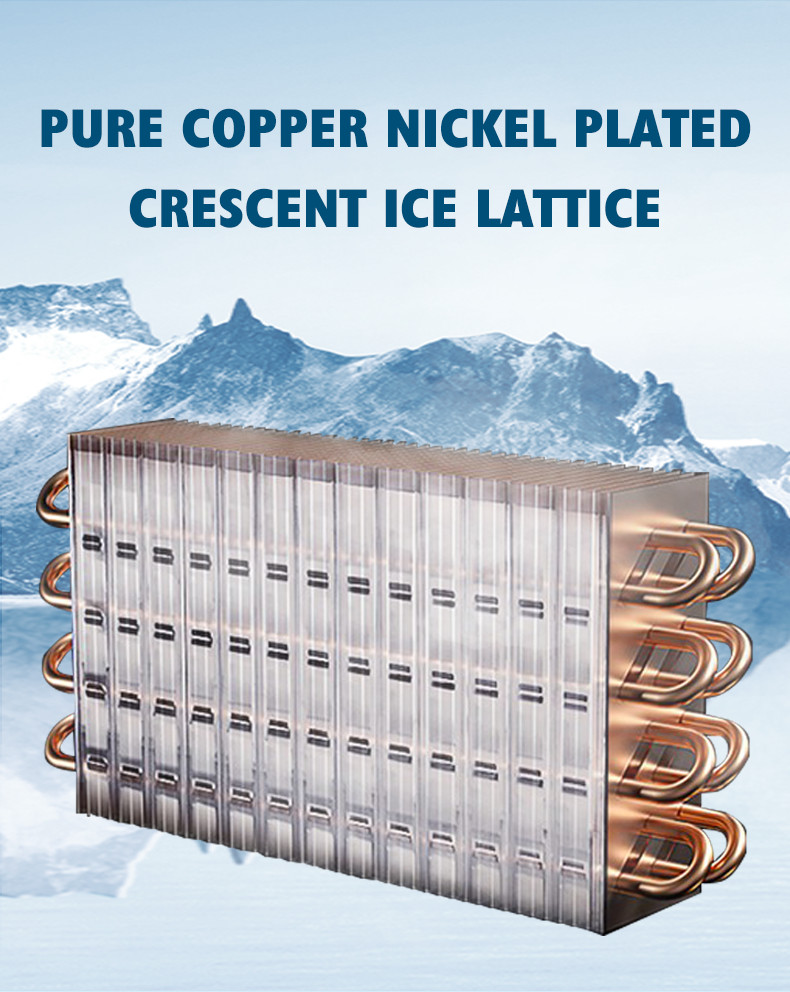 200KG /24H Commercial Crescent Ice Machine Automatic Crescent Ice Maker Machine
