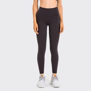 Quality Finished Workout Yoga Pants Capri Womens Nylon Leggings With Pockets wholesale