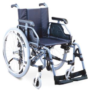 Quality Hospital Aluminum Manual Wheelchair Lightweight Pneumatic Rear Wheel Anti Tippers wholesale