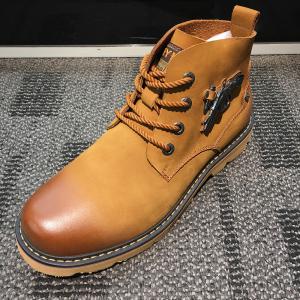 Quality OEM Mens Leather Casual Boots For Motorcycle , Platforms Heel High Top Slip On Sneakers wholesale