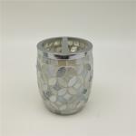 Mosaic Effect Glass Bathroom Accessories Set With Stainless Steel Parts