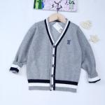 In stock wholesale baby sweater long sleeve jersey knitted toddler baby sweater