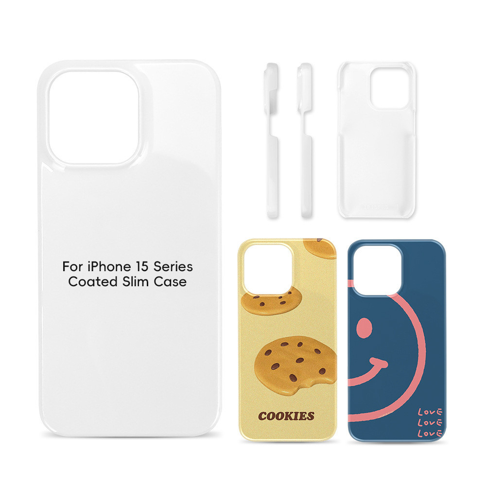 Custom 3D Coated Sublimation Slim Phone Cases For IPhone 15 16 Plus Pro Max