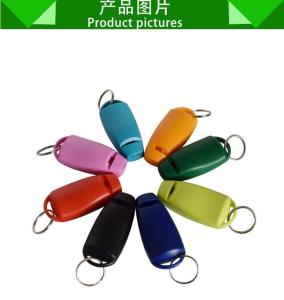 Quality Hot sale dog accessories pet training clicker with strap wholesale