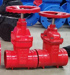 Quality DN100 cast iron ANSI grooved end gate valve supplier wholesale
