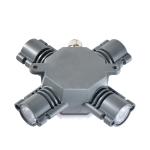 Five Star LED Outdoor Wall Mounted Lights 12W 3000K Color Temperature
