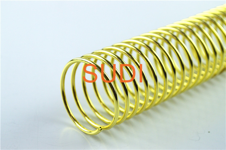 Plated Gold 32mm Dimension Pitch 8mm Twin Loop Binding Wire
