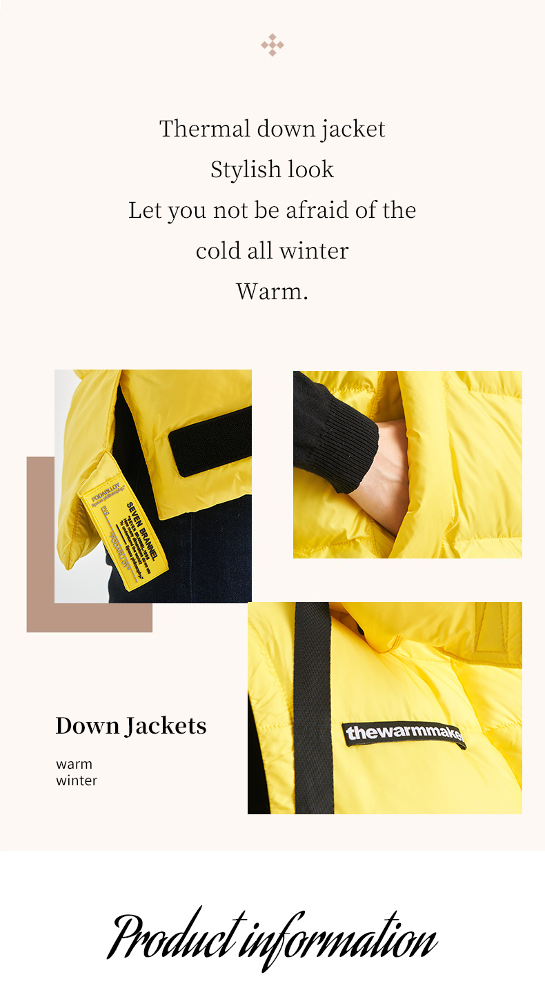 FODARLLOY Warm hooded cotton-padded clothes women slim Regular down winter jackets women coats