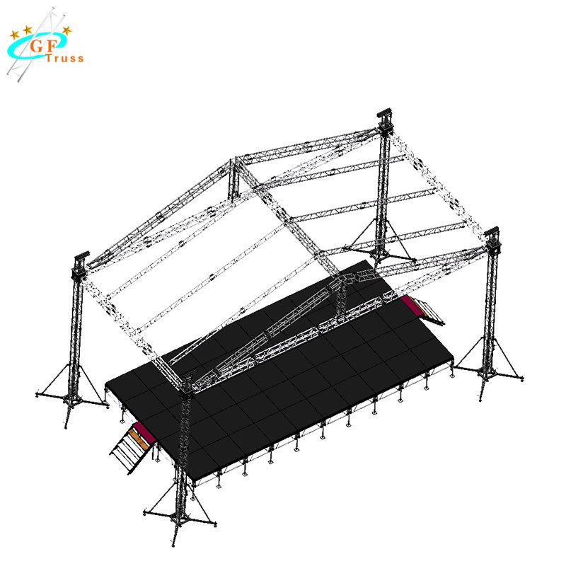 Spigot Truss System Aluminum Lighting Aluminum Stage Truss For Concert