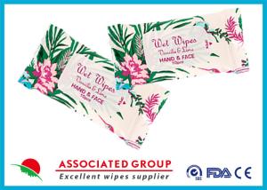 Quality Personal Hygiene Wet Tissue Paper For Face , Unscented Feminine Wipes wholesale
