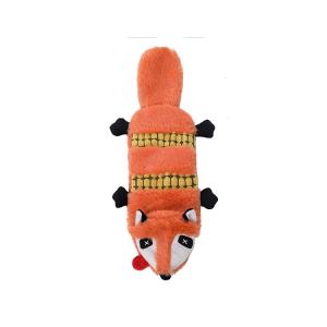 Quality High Playability Fox Skunk Voice Corduroy Dog Pet Plush Toys wholesale