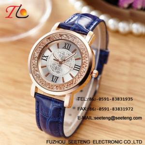 Quality WHOLESALE PU STRAP AND CASE QUARTZ WATCHES ELEGANT LADIES WATCH wholesale