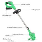 500w Cordless Lawn Mower And Trimmer Set Battery Operated Electric Grass
