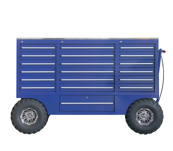 Cold Rolled Steel Garage Tool Cabinet with Cutting Mat and Industrial Sewing Machine Workbench