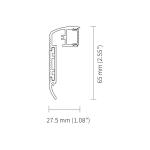 Stair Led Aluminium Extrusion Profiles Staircase Nosing For Cinema Theatre Step