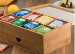 Antibacterial Bamboo Storage Organizer Tea Chest For Stable Moving And Storing