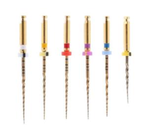 Quality NITI Gold Rotary File Path 6 Taper With Heat Activation wholesale