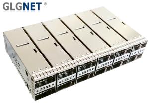 Quality Press Fit Monut QSFP28 Cage 2x6 Stacked Outer Light Pipe Supports 100G Ethernet wholesale