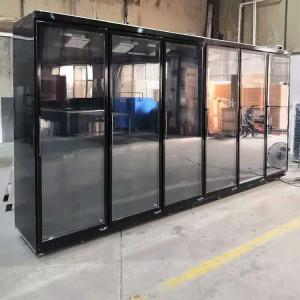Quality Remote Compressor 4000L Upright Beer Fridge With 6 Glass Door wholesale