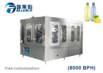 24 Washing Auxiliary Equipment Liquid Bottle Filling Machine For Carbonated