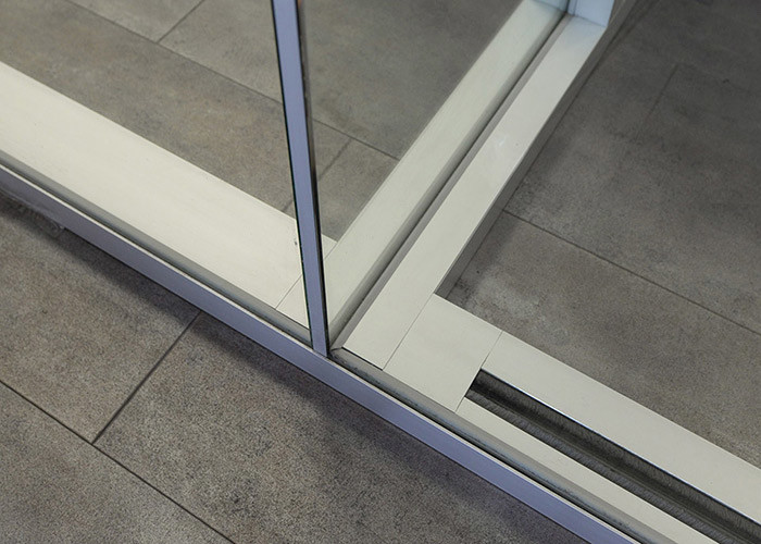Panoramic Single-glass Partition Full Glass With Special High Quality Connect Glue 108mm Aluminum Frame Single Layer