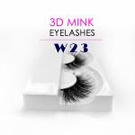 Cruelty Free 25MM Mink Lashes 3D Effect Black Color With Packaging Box