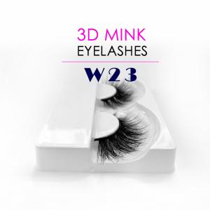 Quality Cruelty Free 25MM Mink Lashes 3D Effect Black Color With Packaging Box wholesale