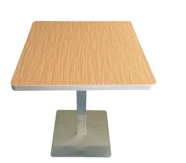 YALEESON L800*W450*H720mm Square Table Tops with Square Stainless Steel Base