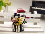 Diecast Metal Brooch Pin , Cinderella Anniversary Pin Colour Filling