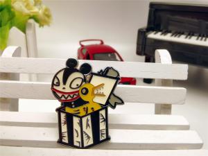 Quality Diecast Metal Brooch Pin , Cinderella Anniversary Pin Colour Filling wholesale