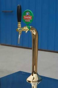 Quality Golden beer tower with one tap or two taps wholesale