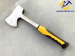 600G Size Forged Steel Materials Ax With Solid Steel Handle And Yellow Color Gum