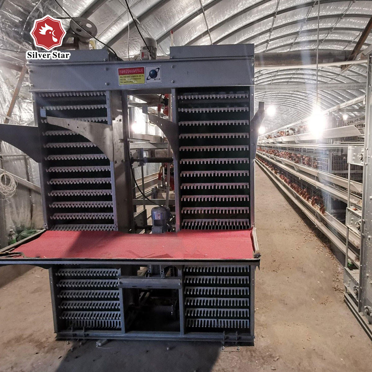 45x41x50 Cm Battery Layer Chicken Cage Hot Galvanized Silver Color