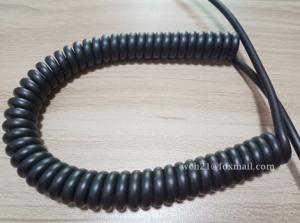 Quality UL20411 Car Battery PUR Curl Spiral Cable wholesale