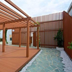 Quality Outdoor WPC Pergola Rotproof Composite Wooden Patio Pergola wholesale