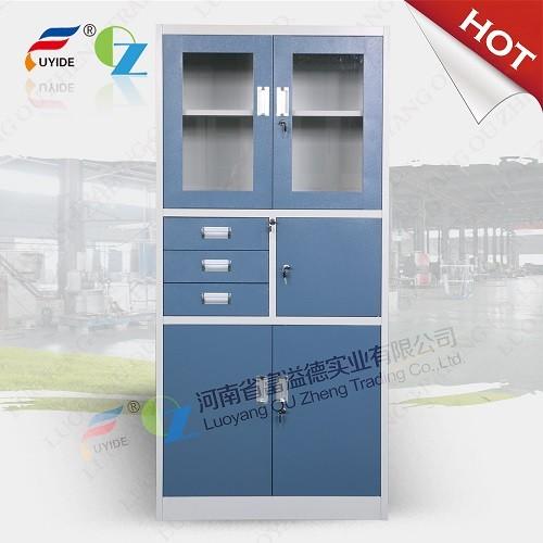 OZ supply steel godrej cupboard FYD-W020,H1850XW900XD400mm,drawer/glass/steel