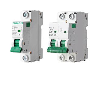 China Low price High quality SWM-125 AC MCB 2P 100A circuit breaker miniature for solar panels on sale