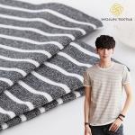 Anti Wrinkle Hygroscopic Striped Material Fabric Good Gloss