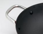Enamel light cast iron wok