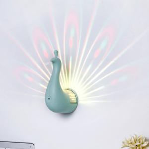 Quality 2018 Wholesale Remote Peacock Lamp Romantic LED Peacock Projector Light wholesale