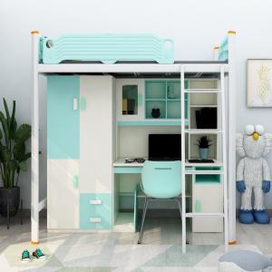 Quality Hotel Steel Bunk Bed With Desk Stairs Customer Provided and Modern Bedroom Furniture wholesale