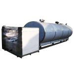 Horizontal 20000L Milk Cooling Tank AISI Stainless Steel