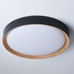 Dimmable IP20 Indoor LED Ceiling Lights Wooden Frame Anti Glare