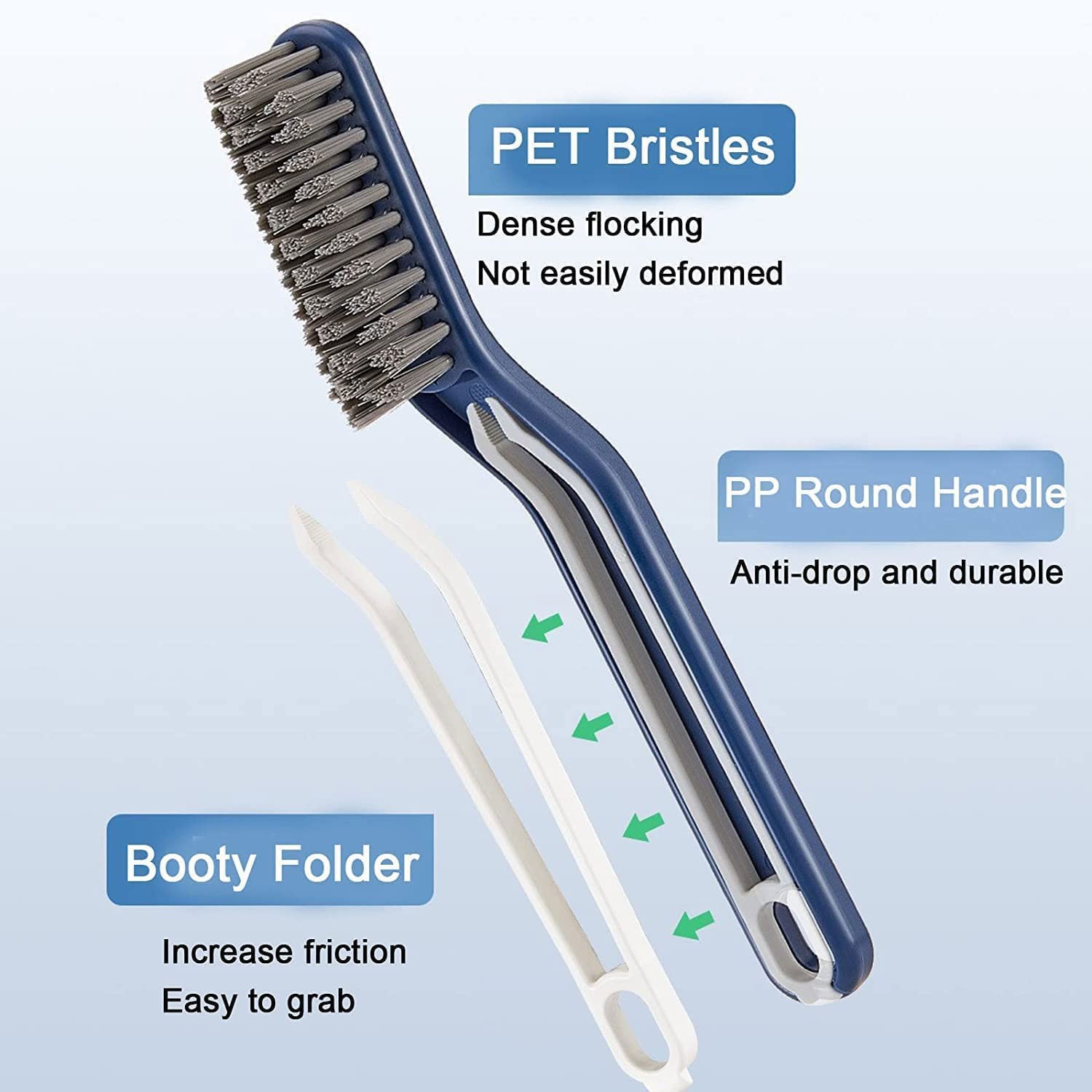 Factory Price Custom Patent Design 2 In 1 Multipurpose Crevice Cleaning Brush