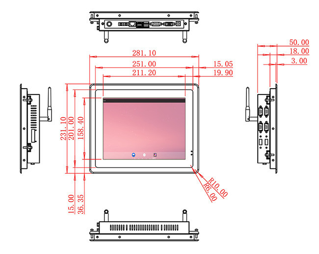 10.4-Inch Android Display for HMI Systems and Industrial Interfaces