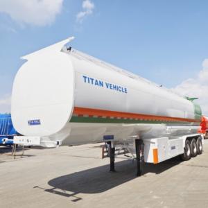 Quality TITAN 45CBM Tri Axle New Fuel Tanker Trailer for Sale wholesale