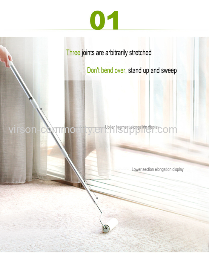 Paper Sheet Sticky Long Handle Lint Roller