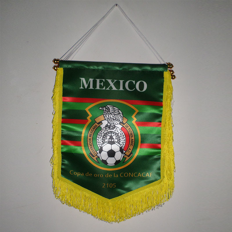 Custom Sublimation Pennant Wall Flag Sports Hanging Wall Flag